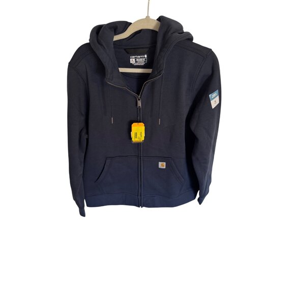 Carhartt Hoodie Womens Relaxed Fit Size XL Navy Blue NWT 16/18 Pockets - Picture 8 of 10